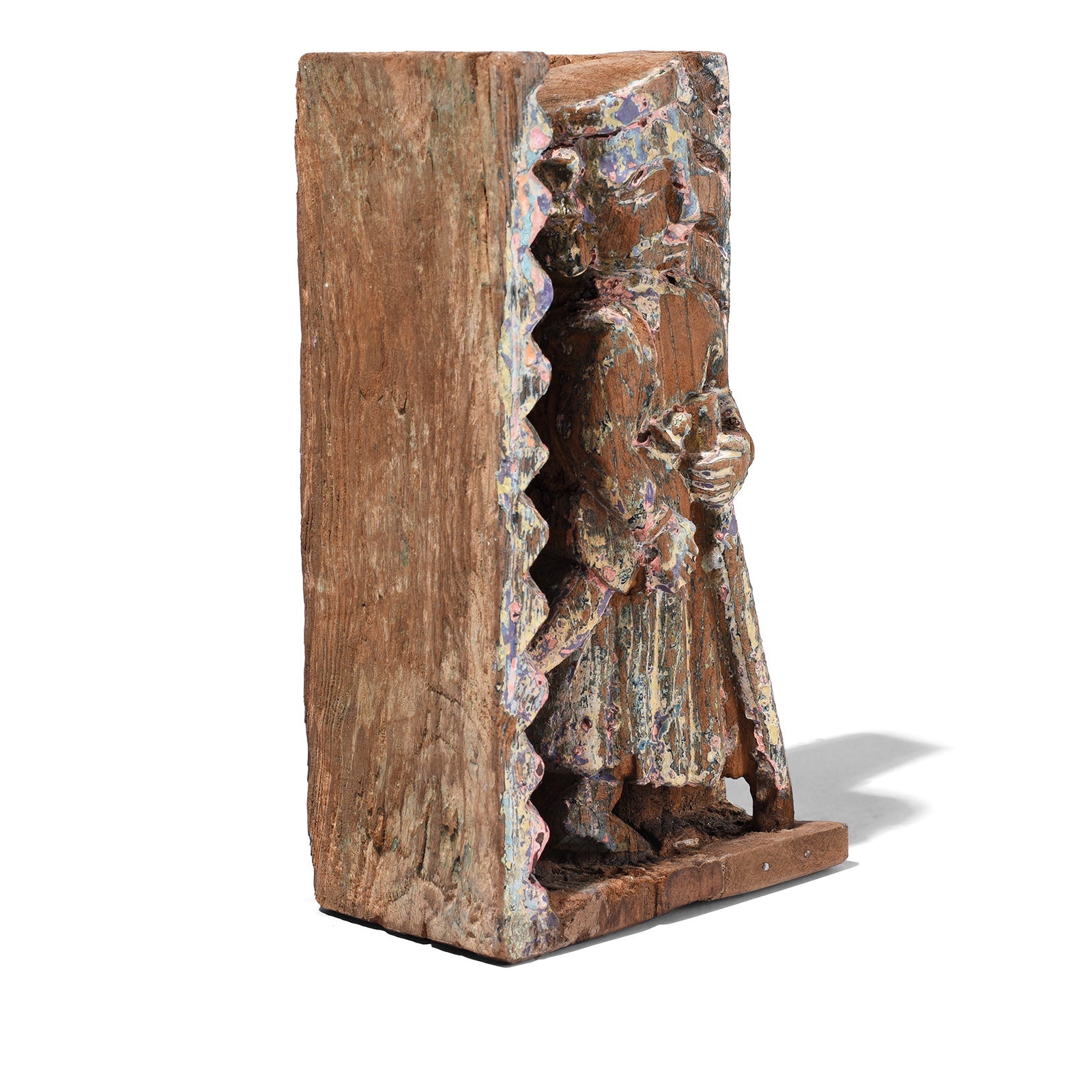 Carved Teak Musician Panels From Gujarat - 19th Century