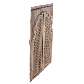 Limed Teak Window Shutter From Hyderabad - 19th Century