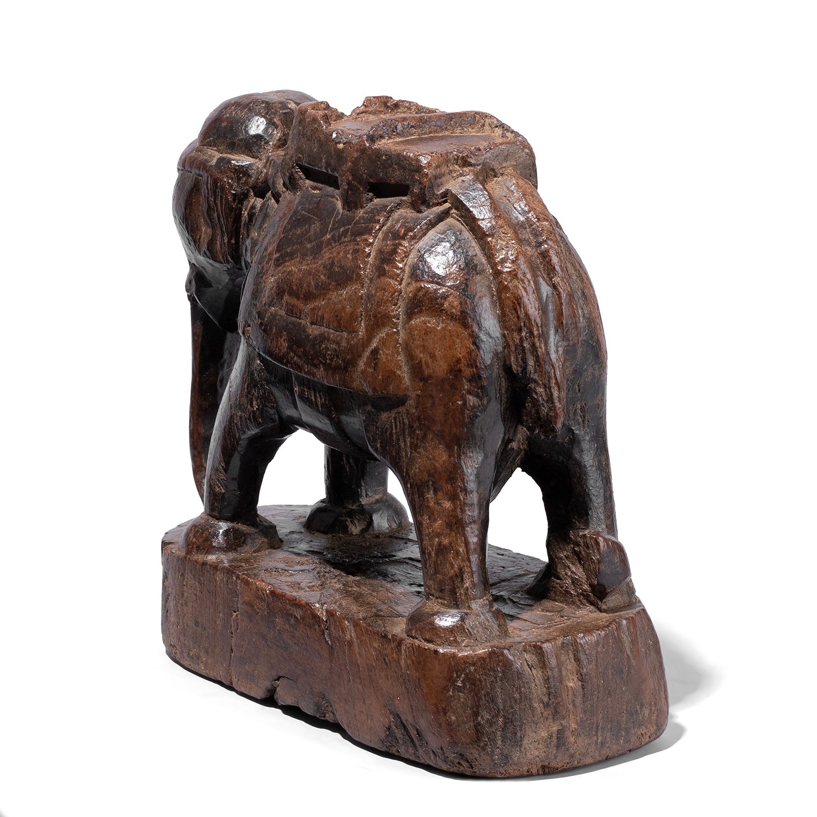 Indian Elephant Statue From Gujarat - 19th Century