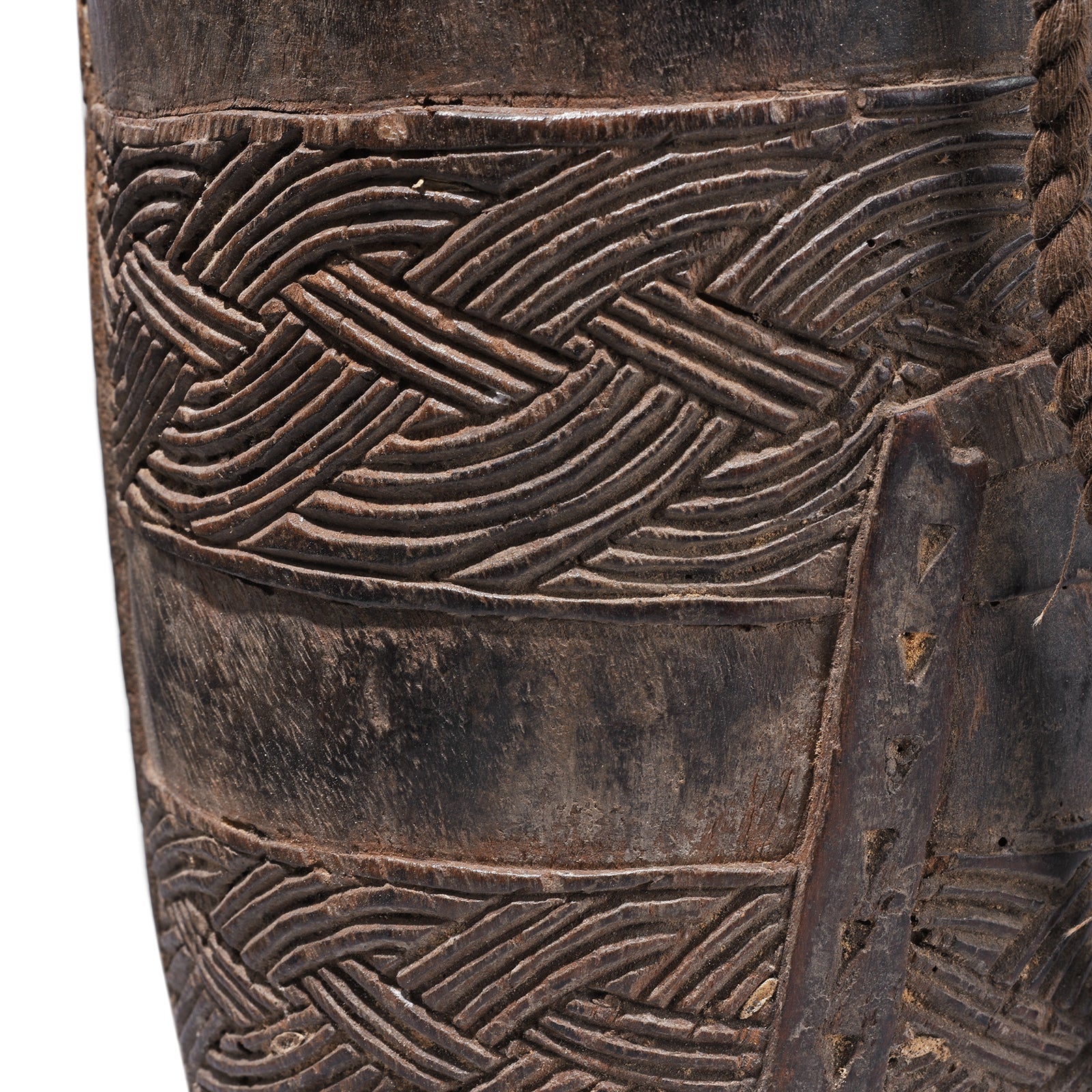 Nepalese Carved Wooden Milk Pot - Early 20th Century