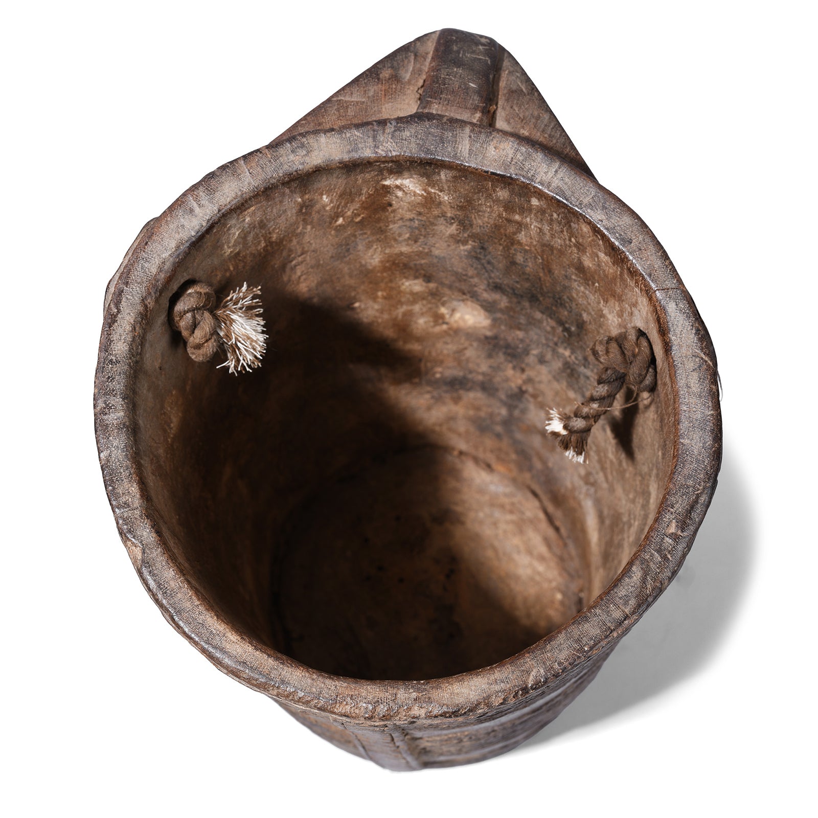 Nepalese Carved Wooden Milk Pot - Early 20th Century