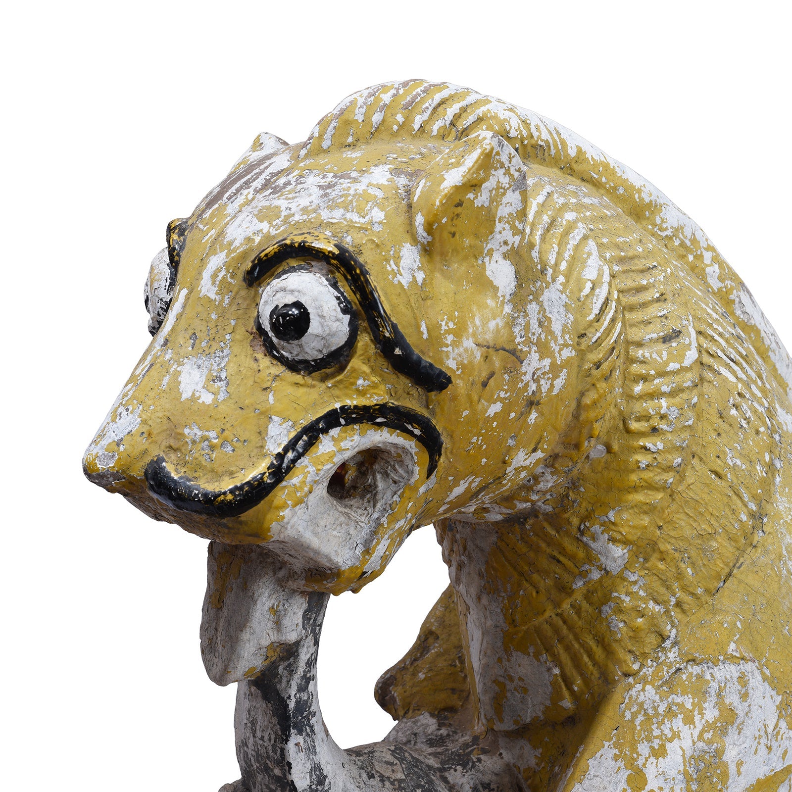 Carved Stone Lion & Elephant From Kutch - 19th Century