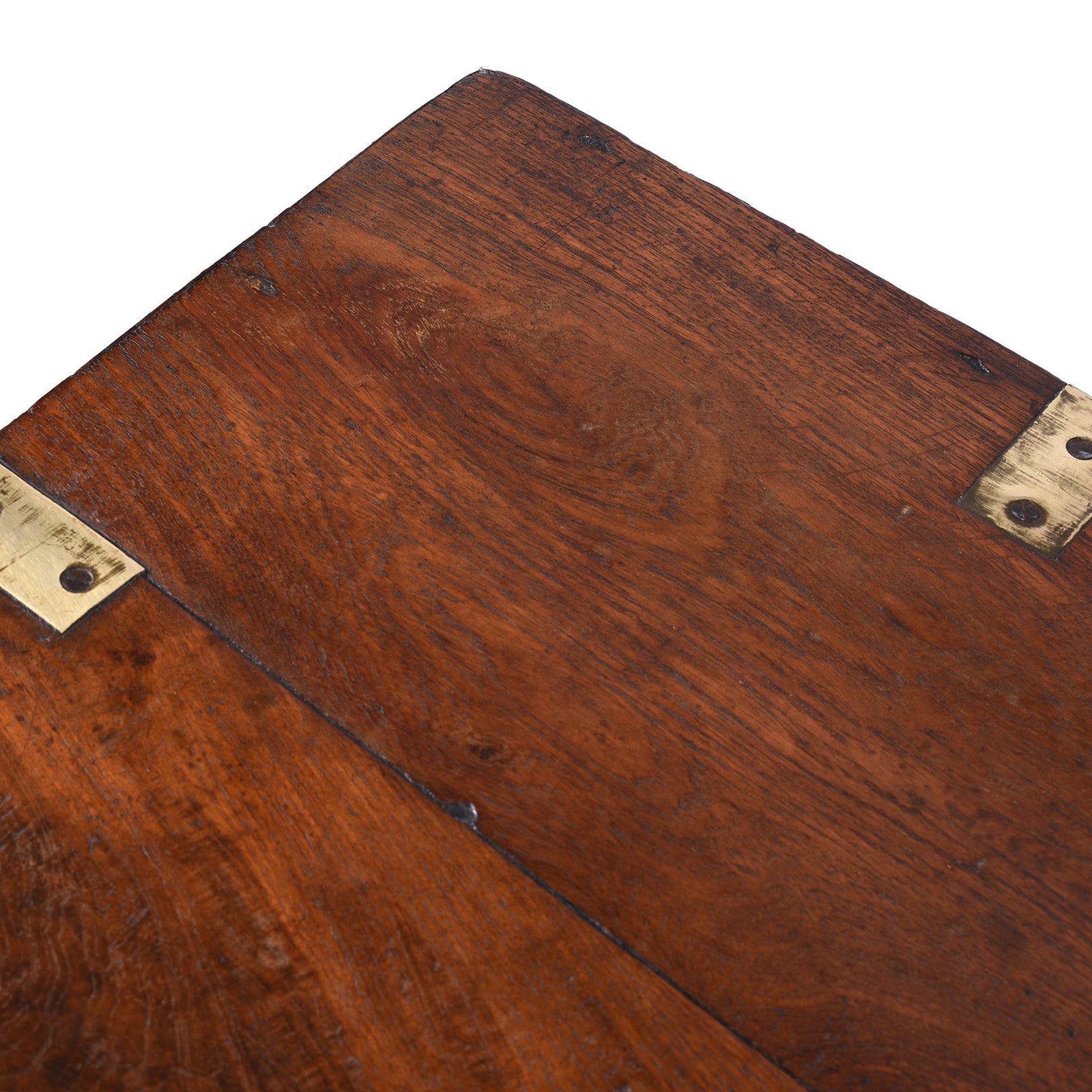 Brass Bound Teak Military Chest - 19th Century