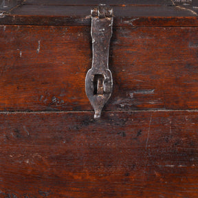 Iron Bound Teak Chest From Gujarat - 18th Century