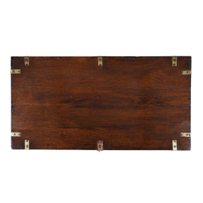 Brass Bound Teak Military Chest - 19th Century