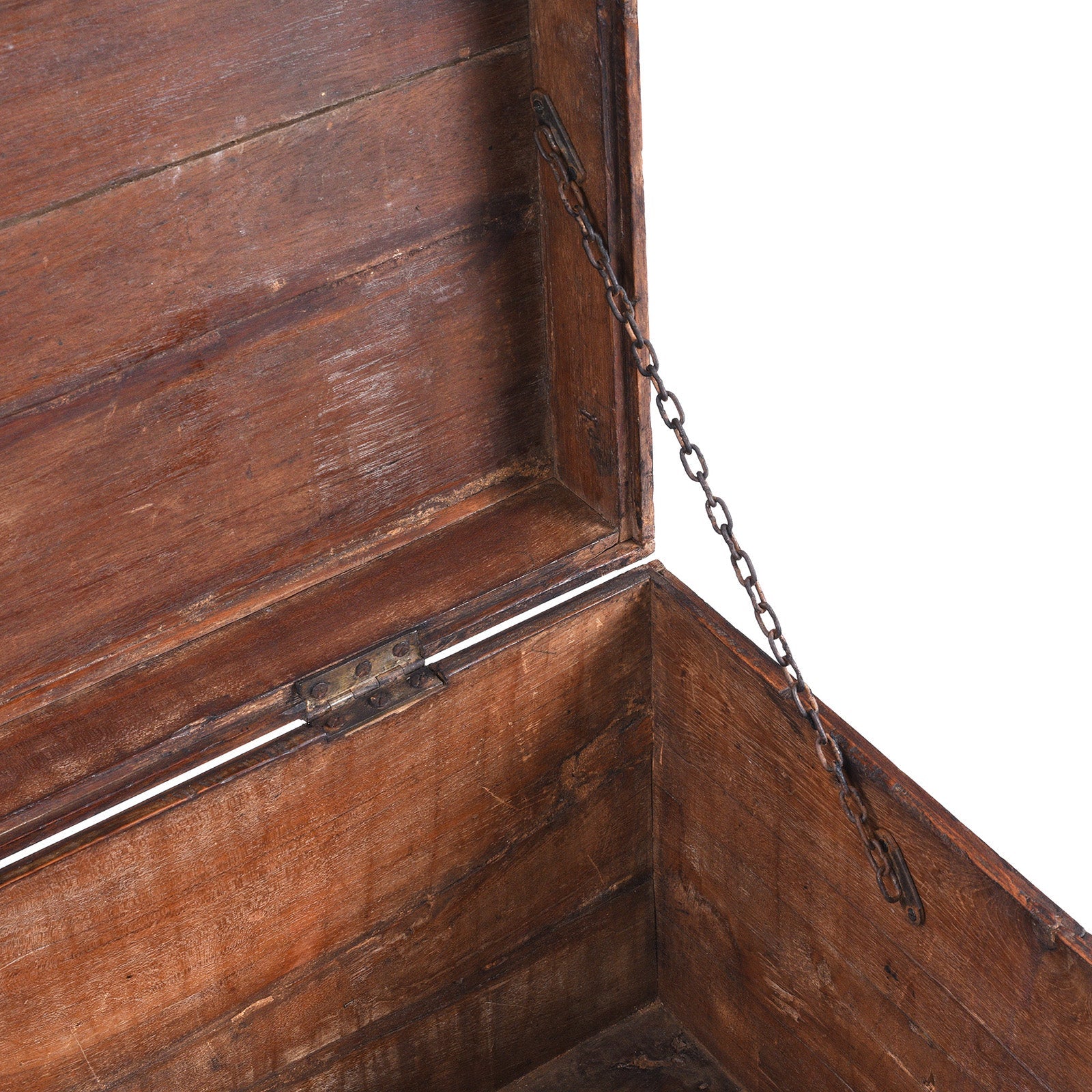 Brass Bound Teak Military Chest - 19th Century