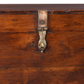 Brass Bound Teak Military Chest - 19th Century