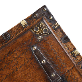 Chip Carved Merchants Box From Rajasthan - 19thC
