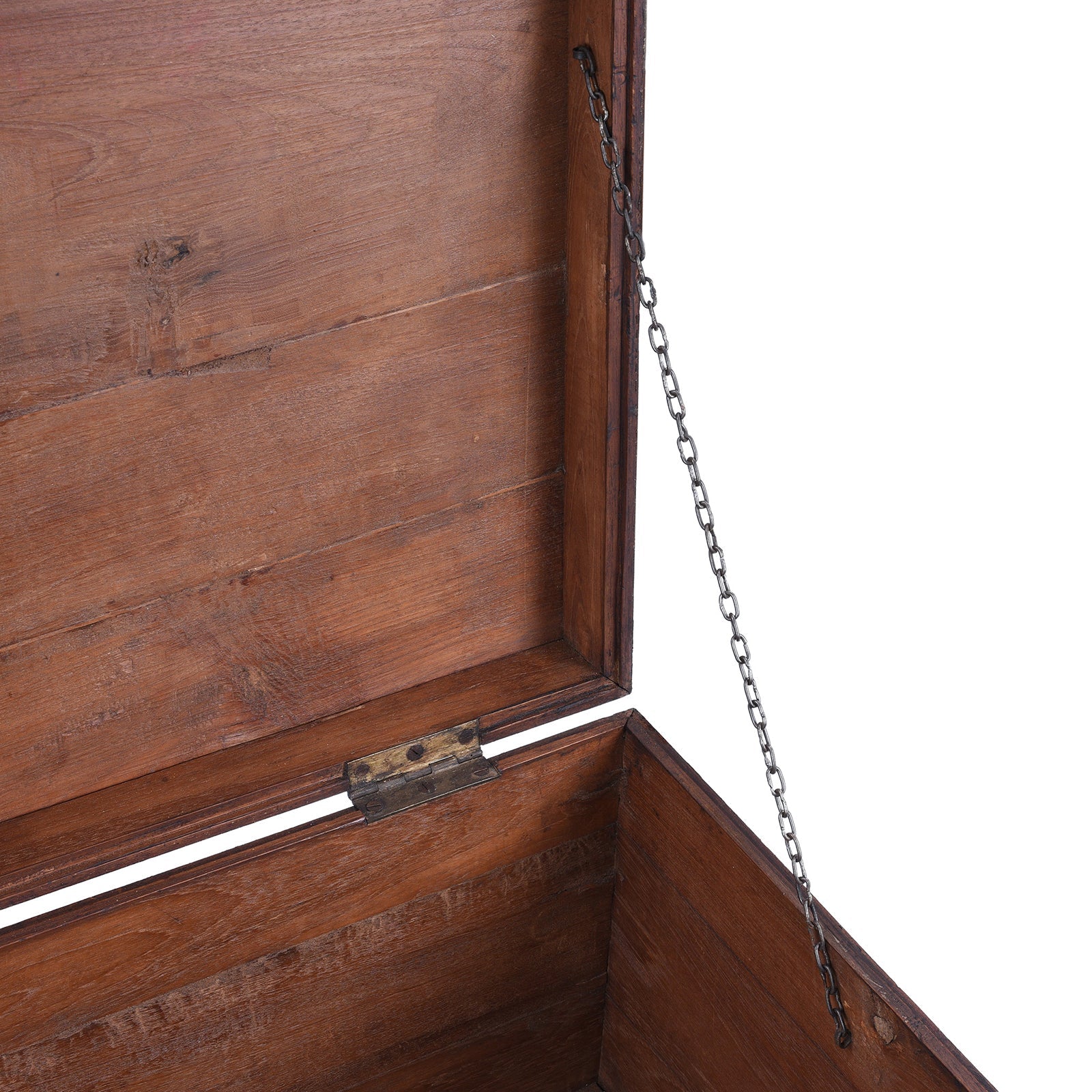 Brass Bound Teak Military Chest - 19th Century