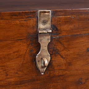 Brass Bound Teak Military Chest - 19th Century