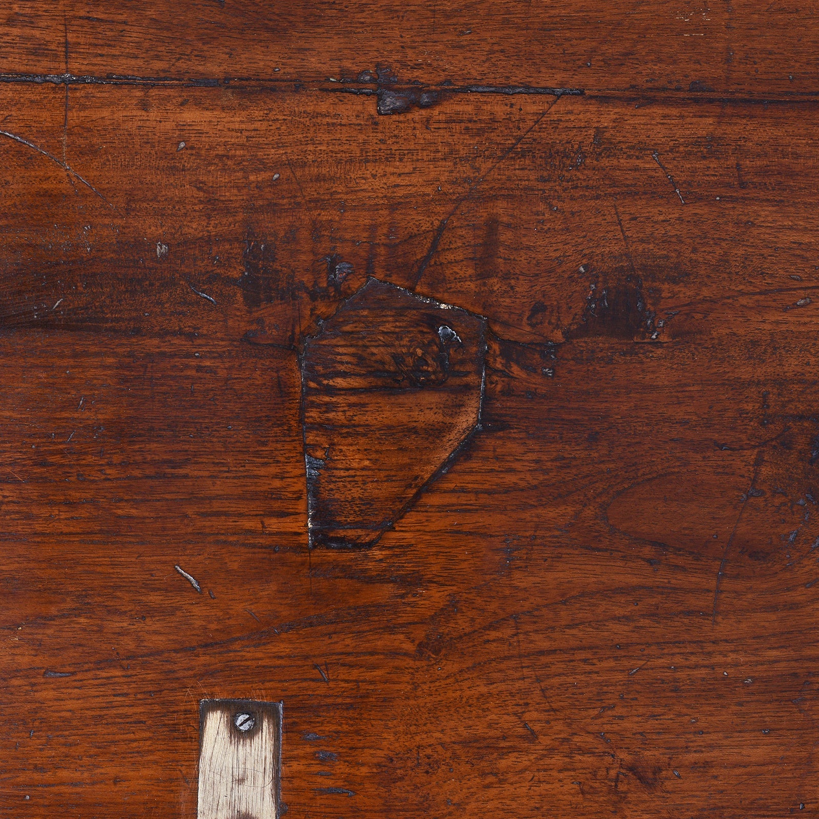 Brass Bound Teak Military Chest - 19th Century