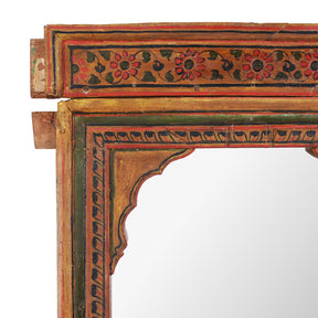 Painted Mirror From Bikaner - Ca 1900