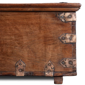 Iron Bound Chest From Gujarat - 18th Century
