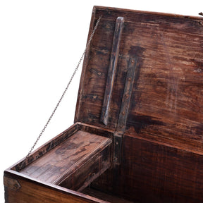Iron Bound Chest From Gujarat - 18th Century
