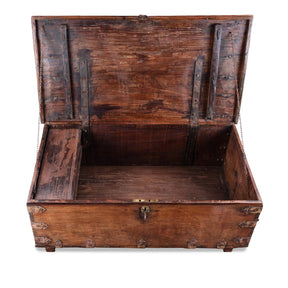 Iron Bound Chest From Gujarat - 18th Century