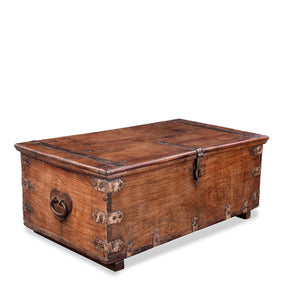 Iron Bound Chest From Gujarat - 18th Century