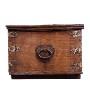 Iron Bound Chest From Gujarat - 18th Century