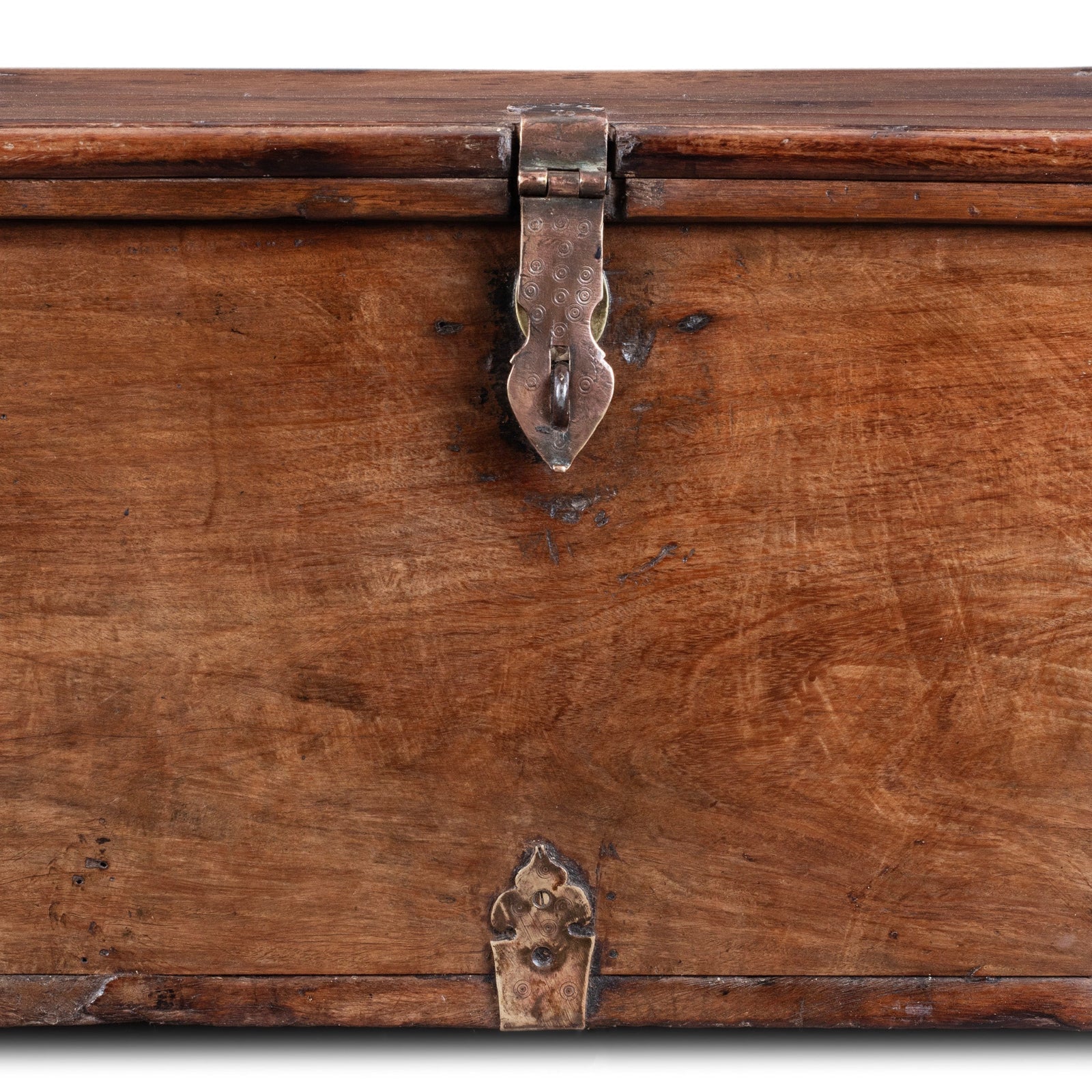 Iron Bound Chest From Gujarat - 18th Century