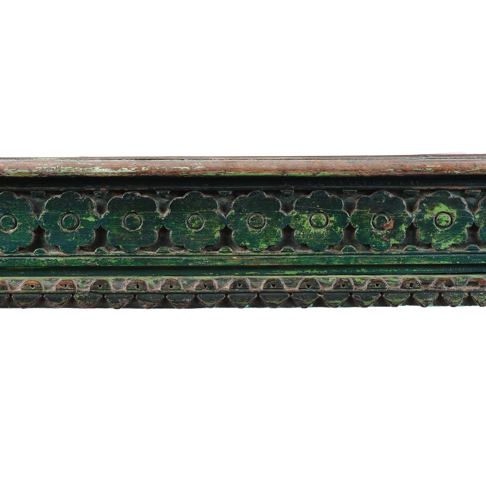 Green Painted Takhat From Patan -  Early 19th Century