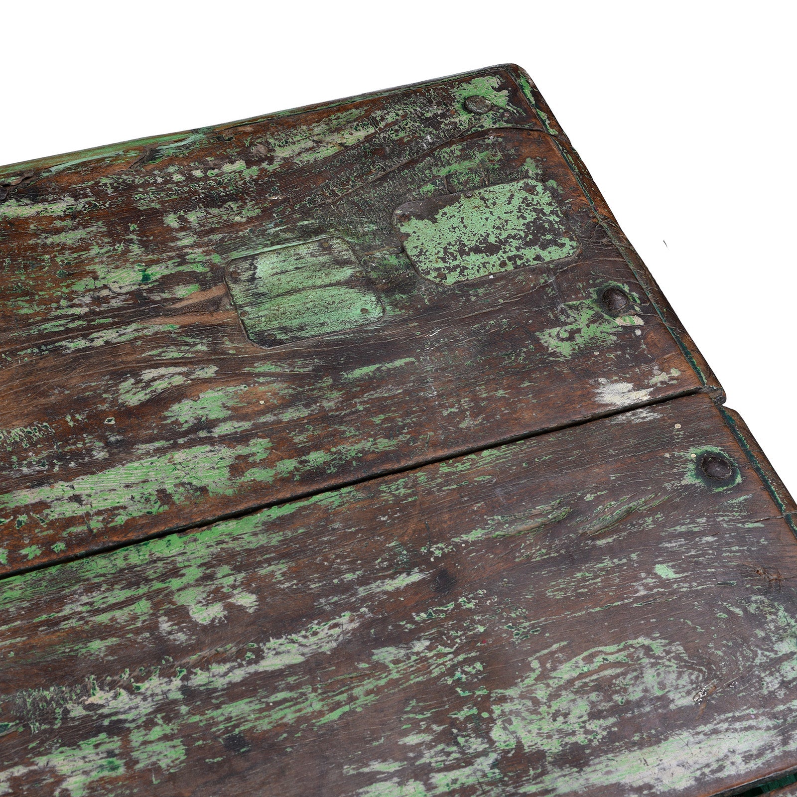 Green Painted Takhat From Patan -  Early 19th Century