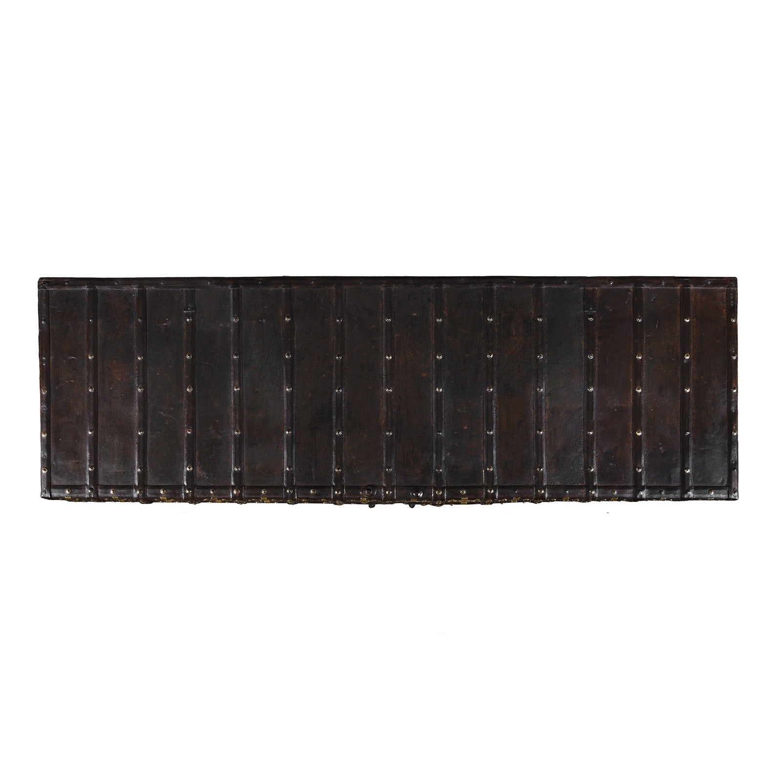 Brass Bound Pithara Console Chest From Saurashtra - 18th Century