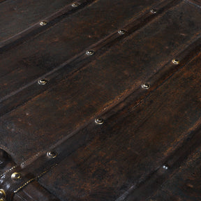 Brass Bound Pithara Console Chest From Saurashtra - 18th Century