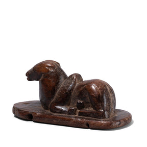 Teak Nandi Bull From Rajasthan - 19th Century
