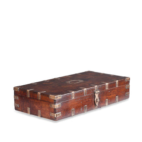 Brass Bound Indian Military Document Box - 19th Century