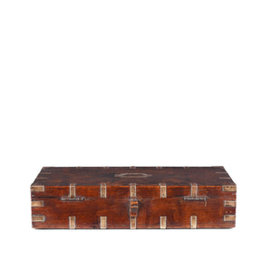 Brass Bound Indian Military Document Box - 19th Century