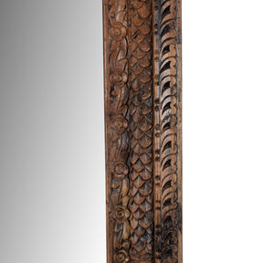 Carved Mirror Made From Old Architectural Teak