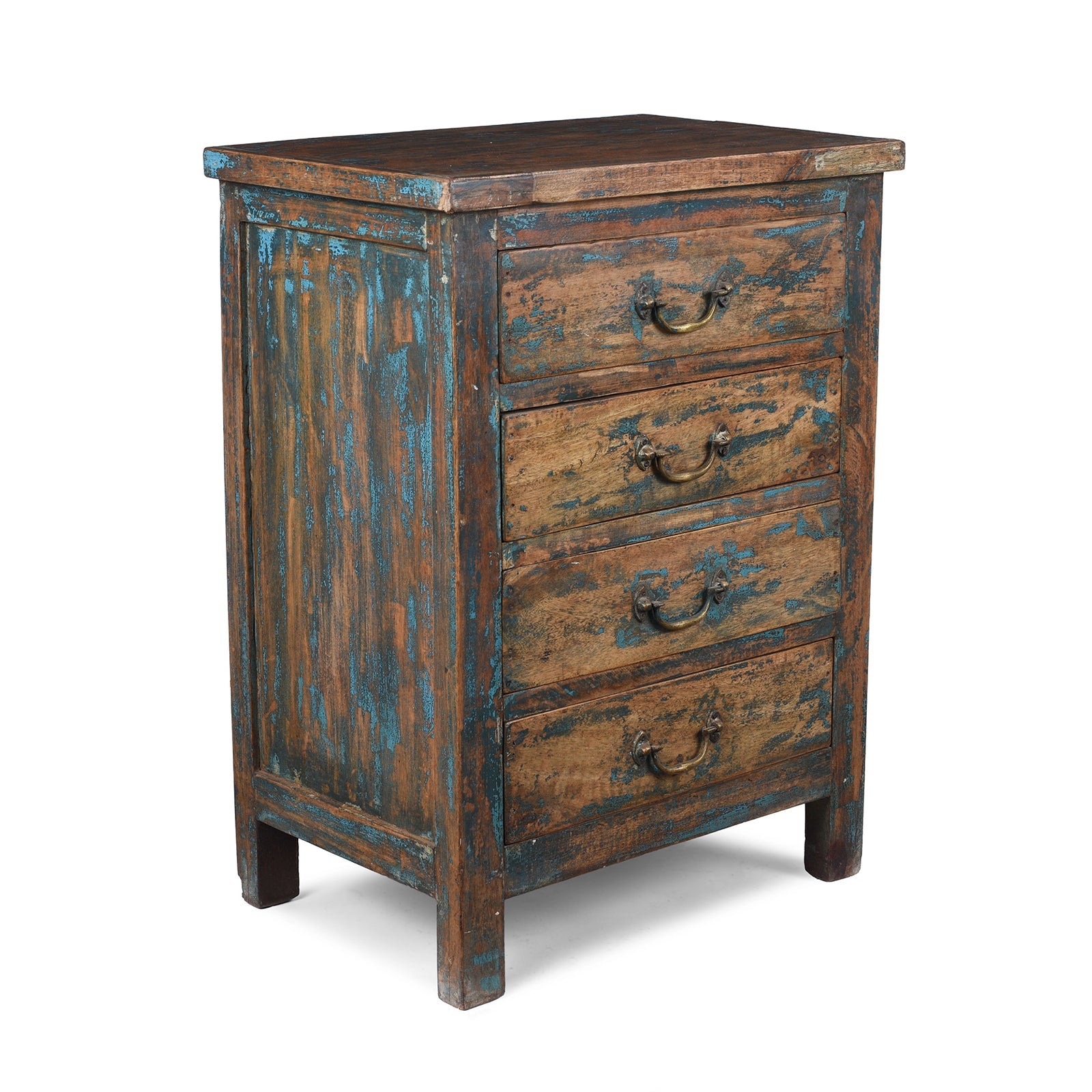 Reclaimed Wood Bedside Chest Of Drawers