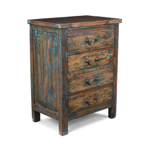 Reclaimed Wood Bedside Chest Of Drawers