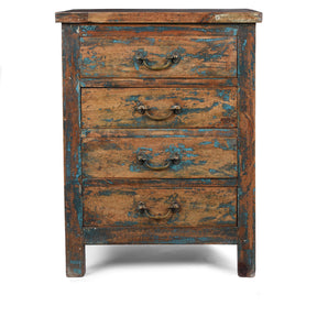 Reclaimed Wood Bedside Chest Of Drawers