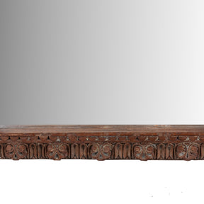 Carved Mirror Made From Old Architectural Teak