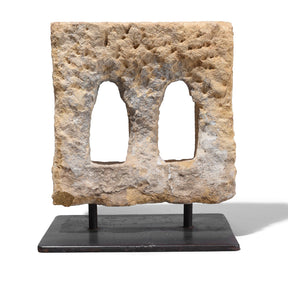 Stone Lamp Niche From Jaisalmer On Stand - 19th Century
