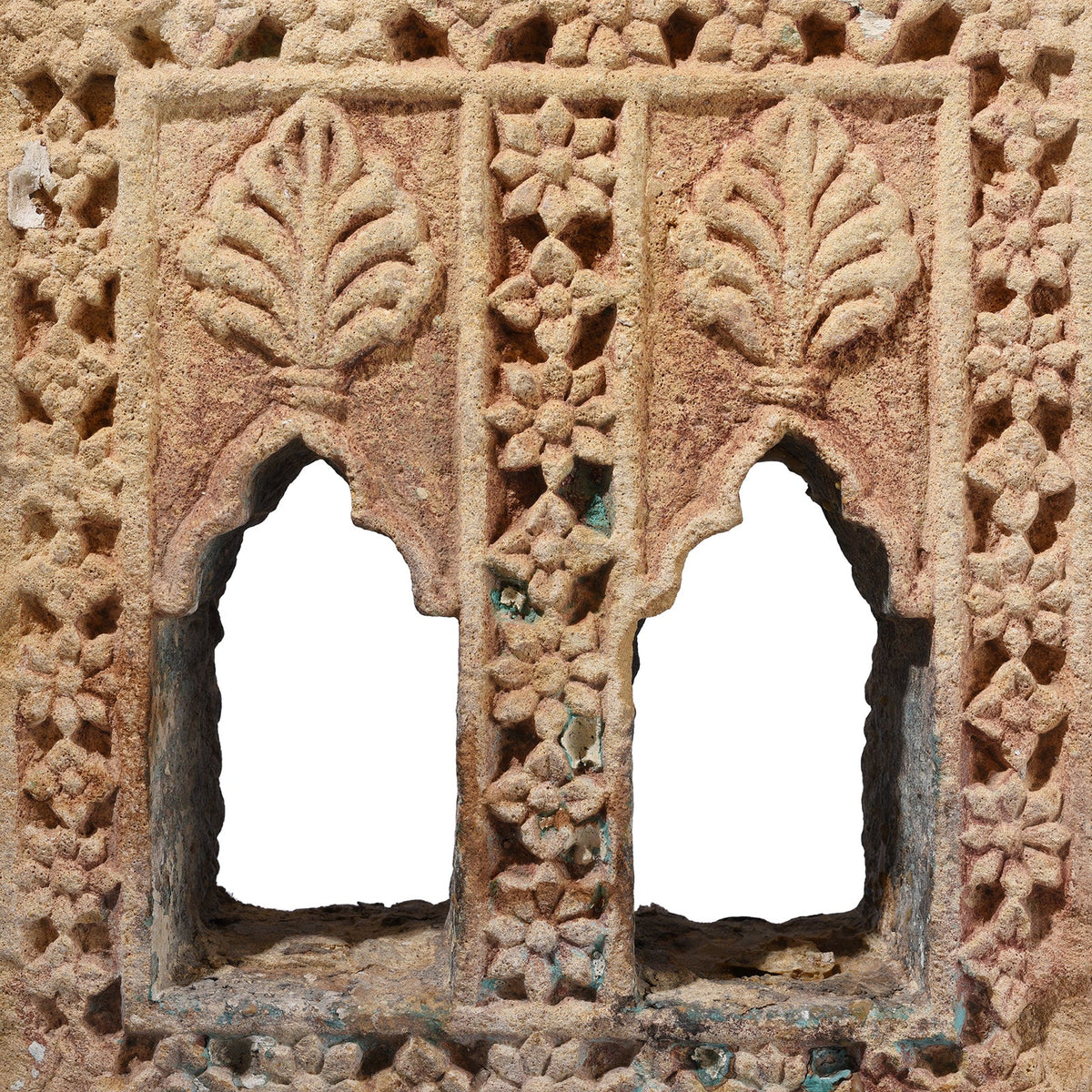 2 Way Stone Lamp Niche From Jaisalmer - 19th Century (On Stand)