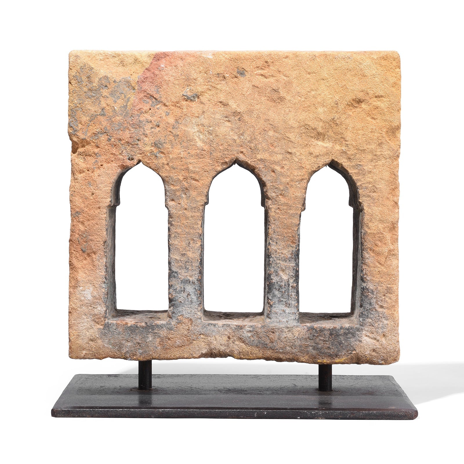 Stone Lamp Niche From Jaisalmer On Stand - 19th Century