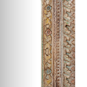 Carved & Painted Large Mihrab Mirror