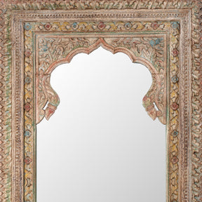 Carved & Painted Large Mihrab Mirror
