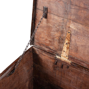Painted Teak Chest From Gujarat - 19th Century