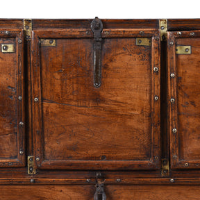 Brass Bound Teak Military Chest Of Drawers - 18th Century