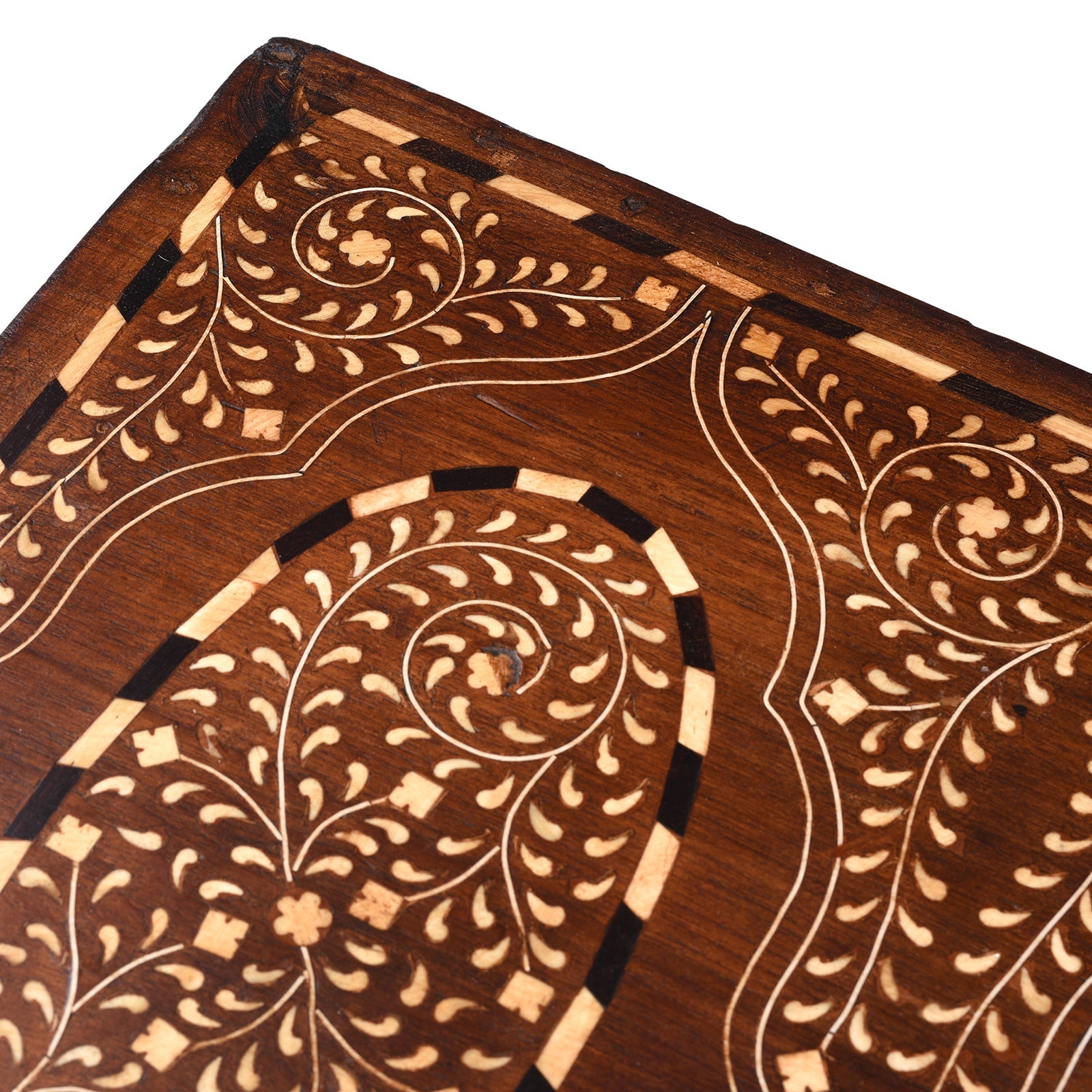 Indian Bone Inlay Teak Chest - Ca 1900