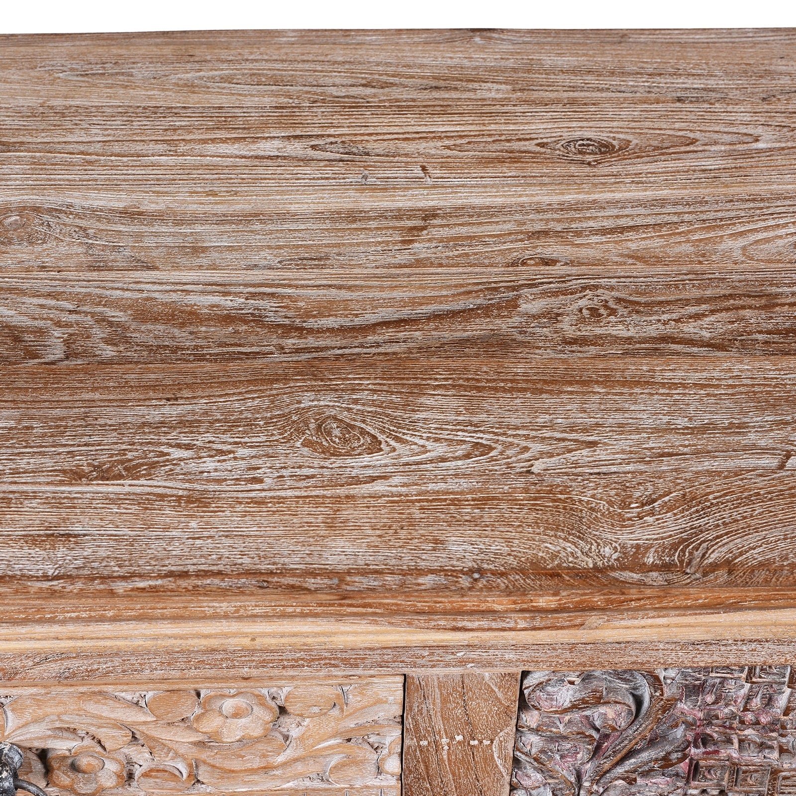 Carved Sideboard Made From Reclaimed Teak