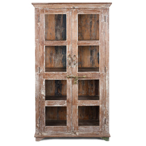 Old Indian Glazed Cabinet - 19th Century