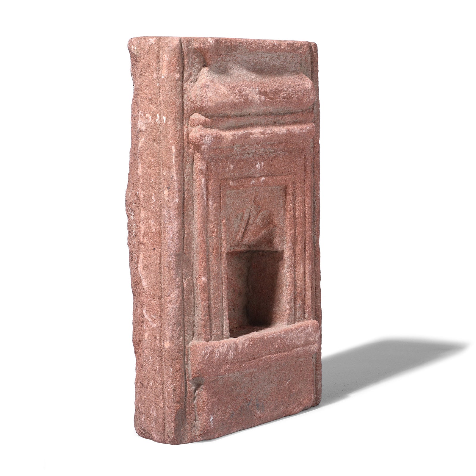 Carved Stone Lamp Niche From Rajasthan - 19th Century