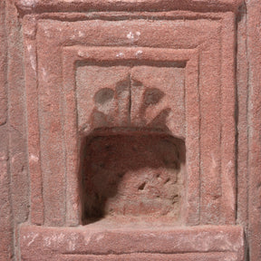 Carved Stone Lamp Niche From Rajasthan - 19th Century