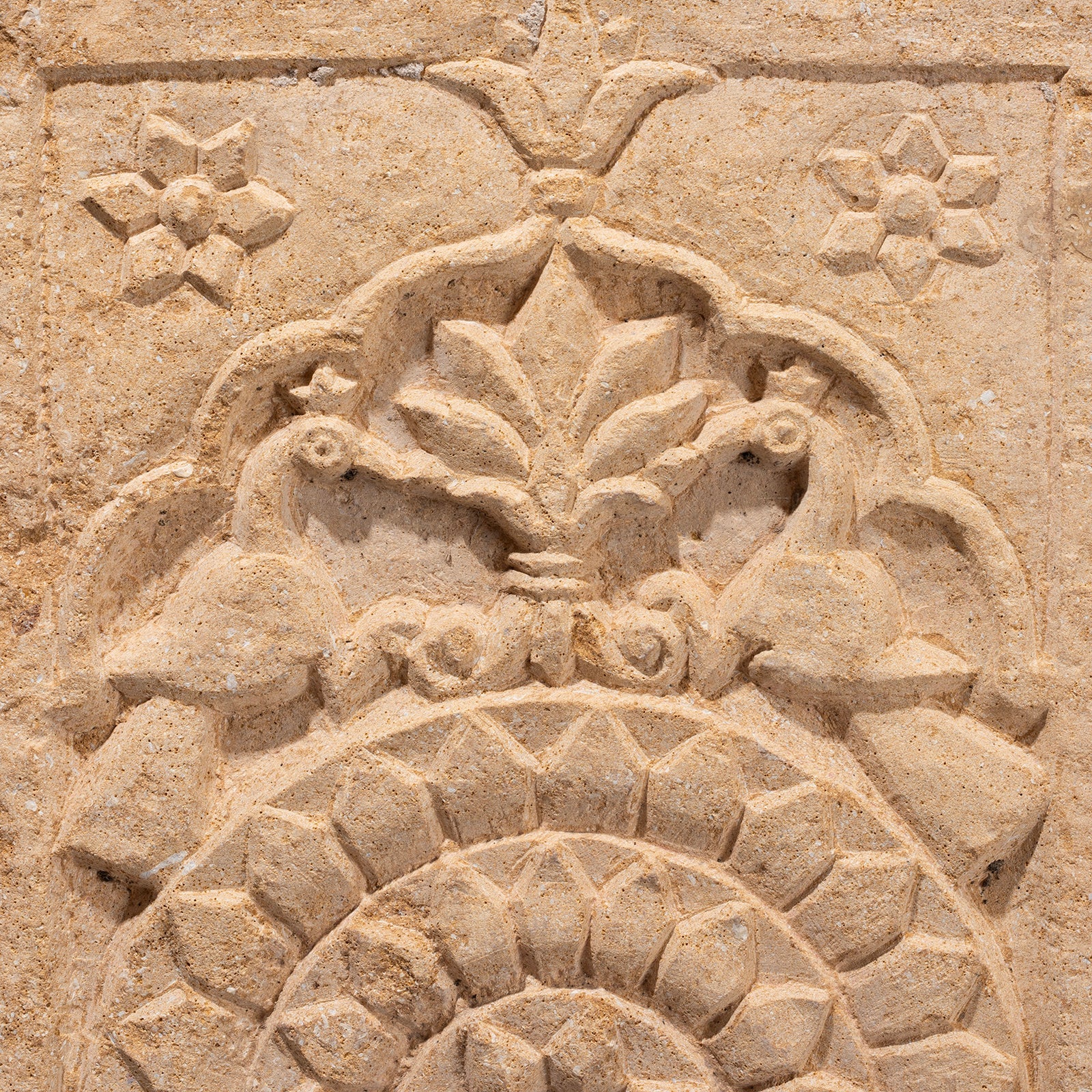Indian Stone Panel From Jaisalmer - 19th Century