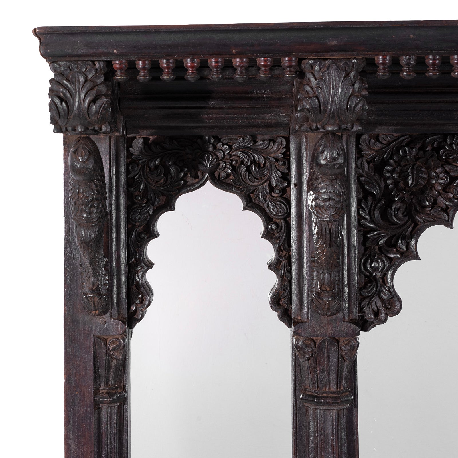 Indian Triple Arch Mirror From Kutch - 18th Century