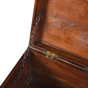 Brass Bound Teak Military Chest - 19th Century