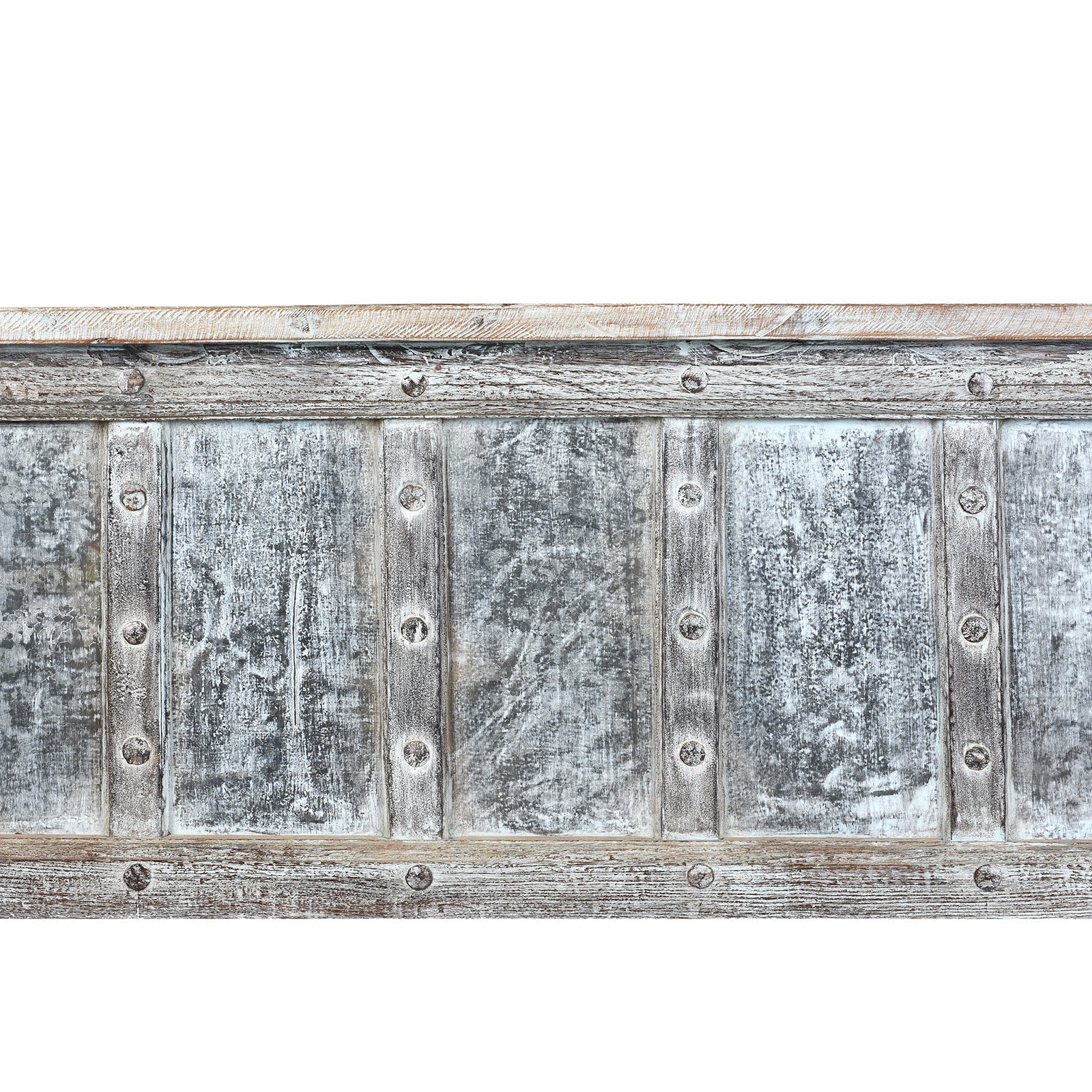 Reclaimed Teak Console Table With Painted Finish